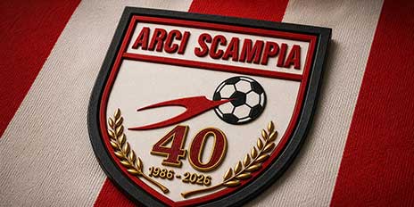Logo 40 anni Scuola Calcio ARCI UISP Scampia Logo 40 anni Scuola Calcio ARCI UISP Scampia