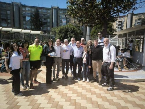 Incontro di rugby scolastico presso la nostra Scuola Calcio Arci Uisp Scampia