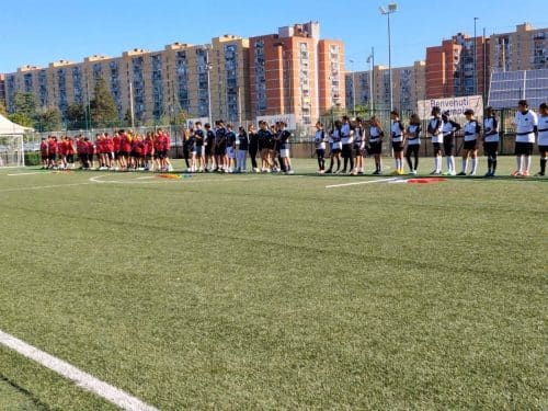 Le tre squadre che si affronteranno in questo incontro di rugby scolastico | Scuola Calcio Arci Uisp Scampia