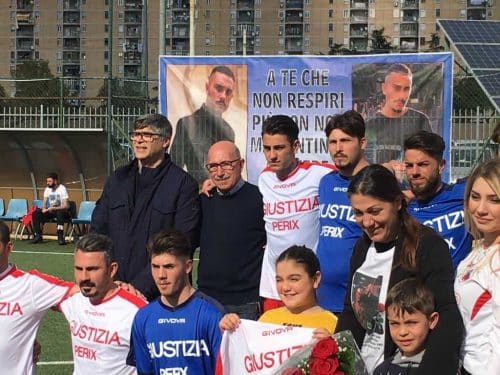 Il ricordo di Raffaele Perinelli sul campo dell'ARCI Scampia